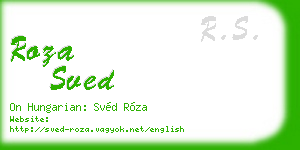 roza sved business card